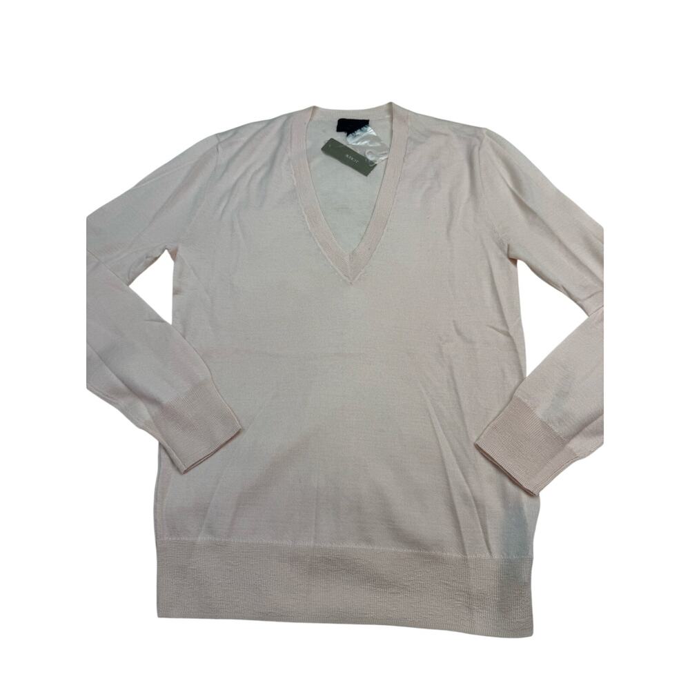 J.‎ Crew COLLECTION Featherweight Italian Cashmere Light Pink Size S NWT Classic